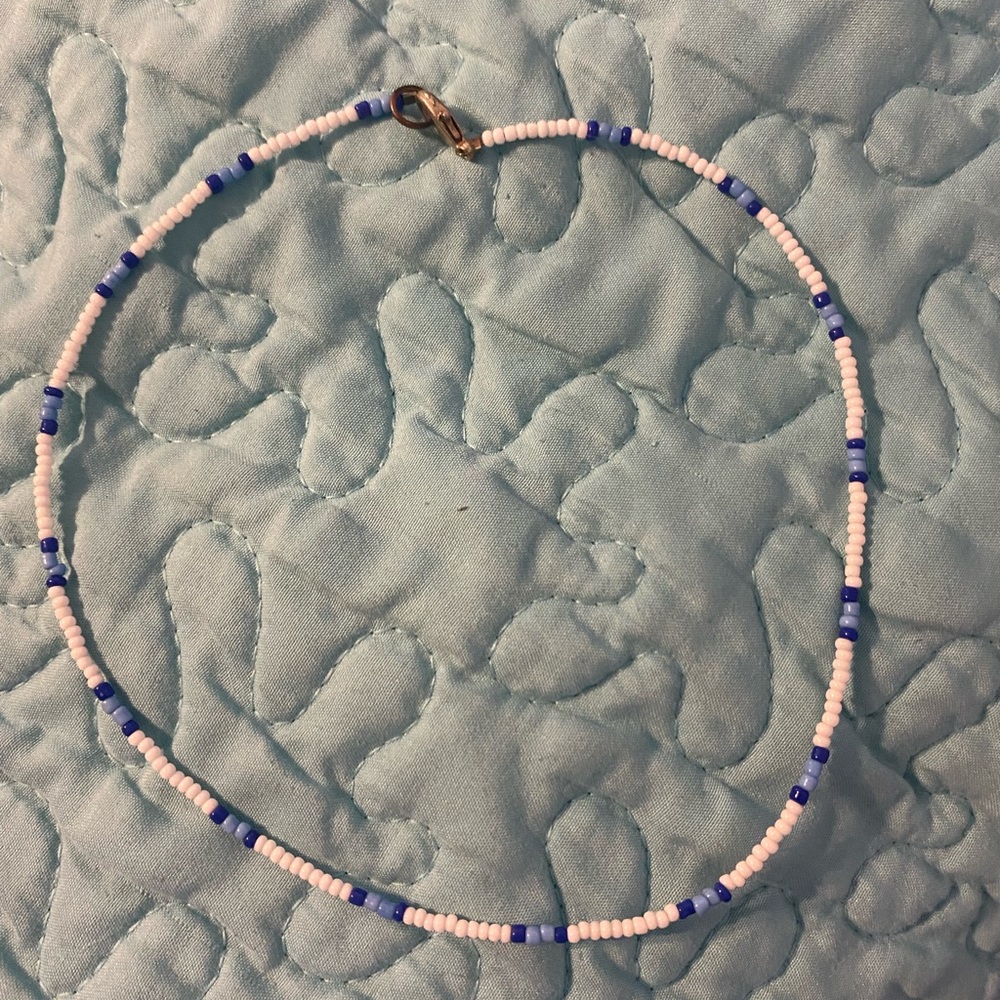 Handmade beaded choker